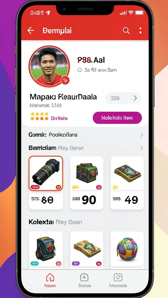 Visual grafis yang memukau dan penuh warna.
