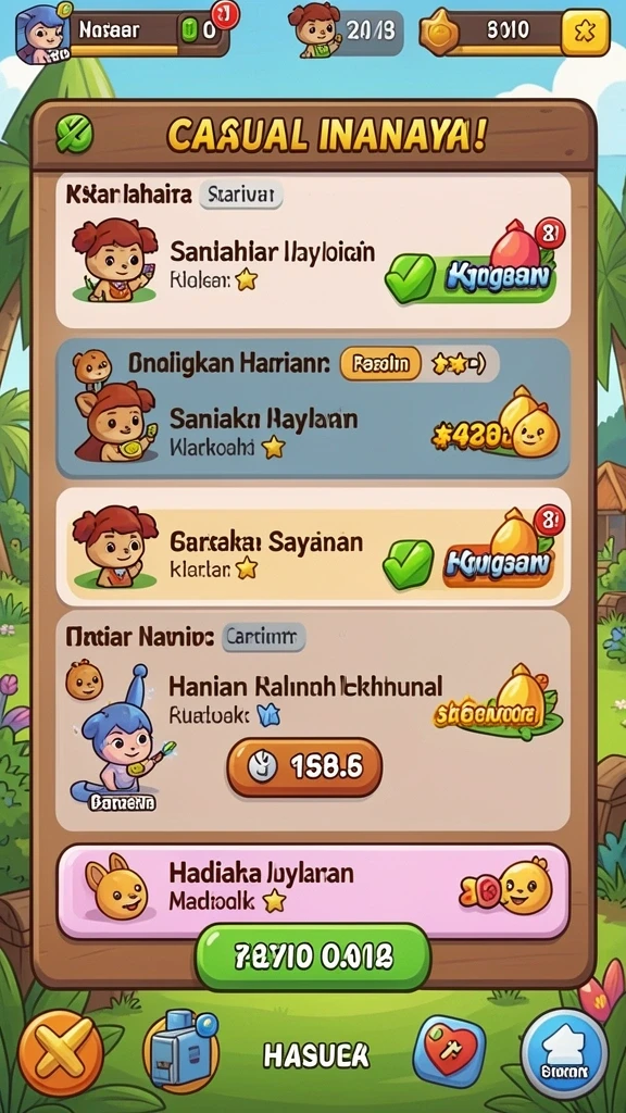 Fitur leaderboard untuk kompetisi antar pemain.