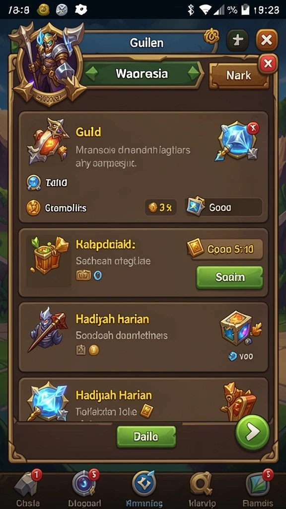 Koleksi hadiah menarik untuk para pemain.