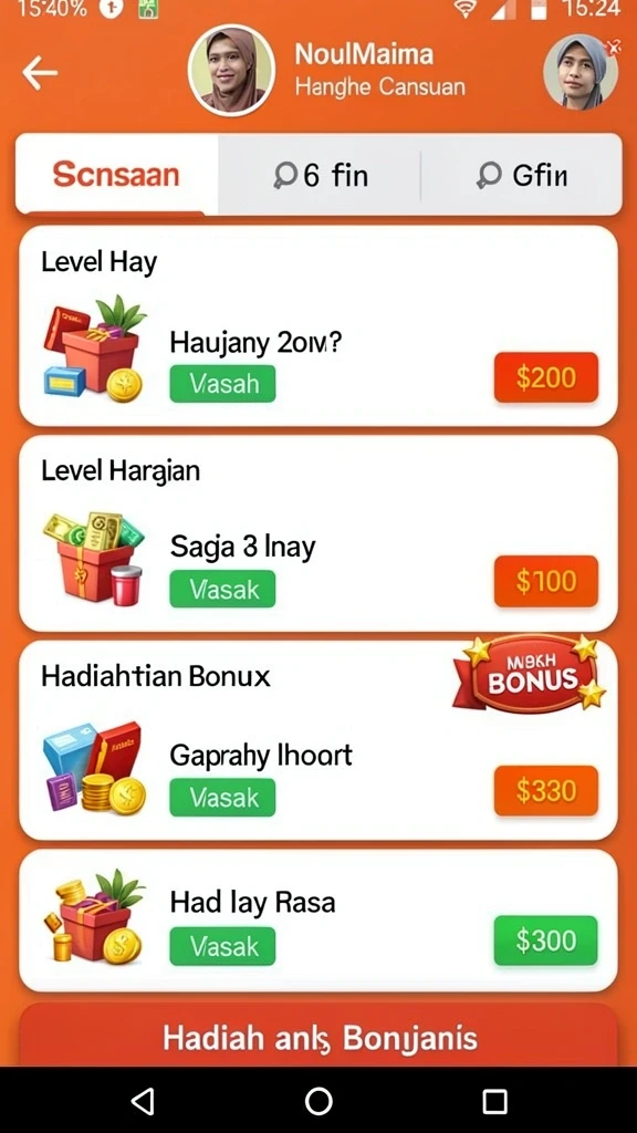 Berbagai tantangan menunggu Anda di setiap level.