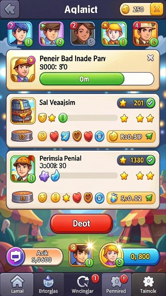 Mode permainan multiplayer yang penuh tantangan.