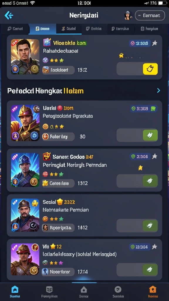 Fitur leaderboard yang kompetitif dan menarik.
