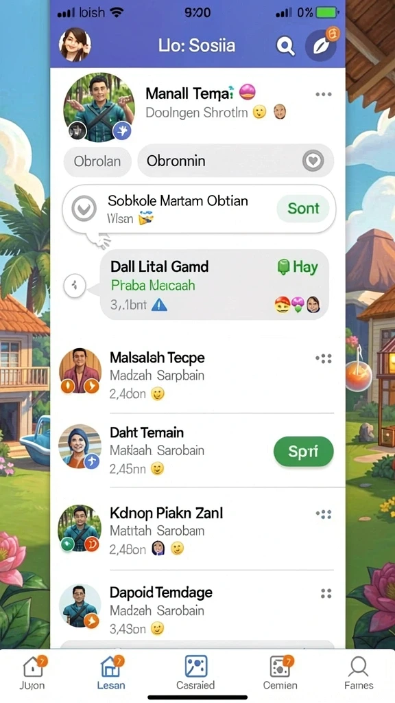 Tampilan antarmuka utama yang menarik dan user-friendly.