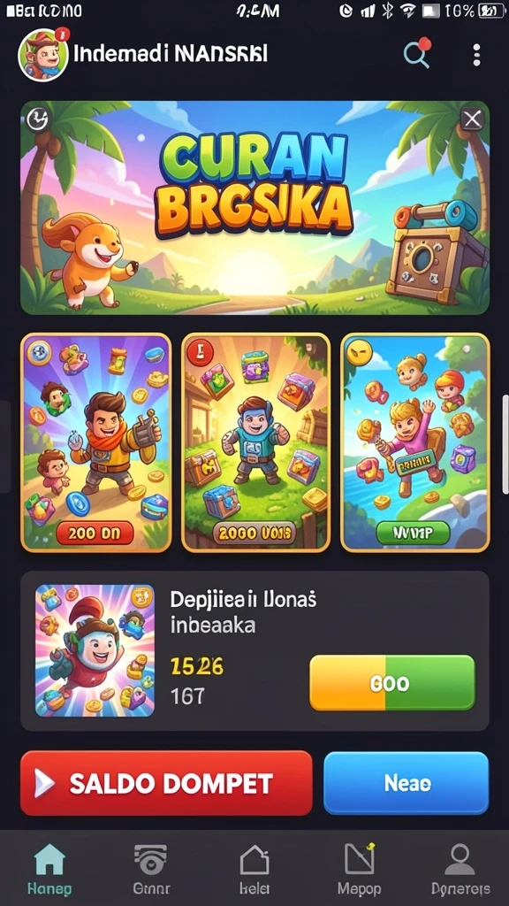 Fitur permainan live yang mendebarkan dan interaktif.