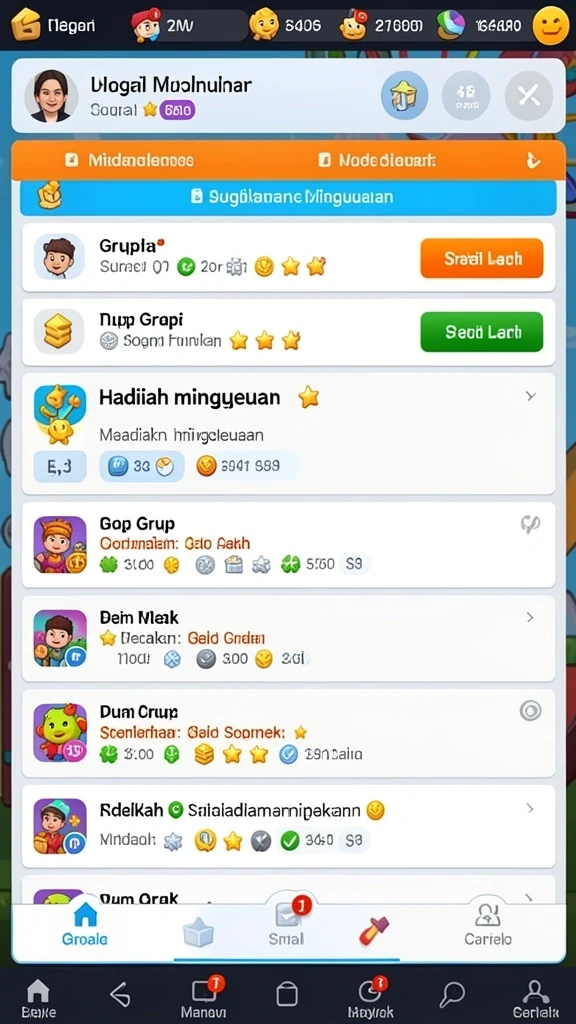 Beragam pilihan permainan yang menyenangkan.