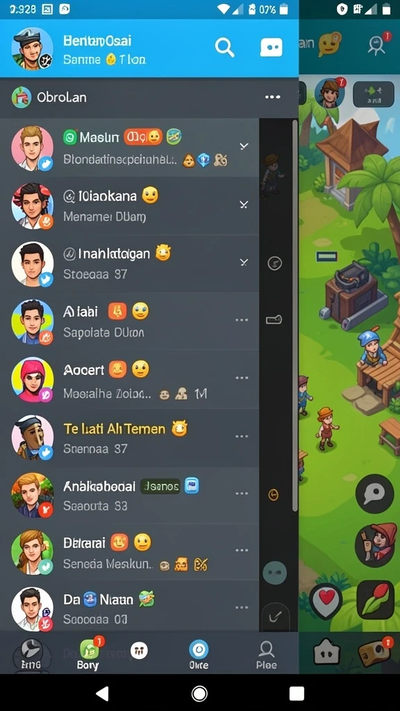 Screenshot menampilkan tampilan antarmuka aplikasi yang menarik.