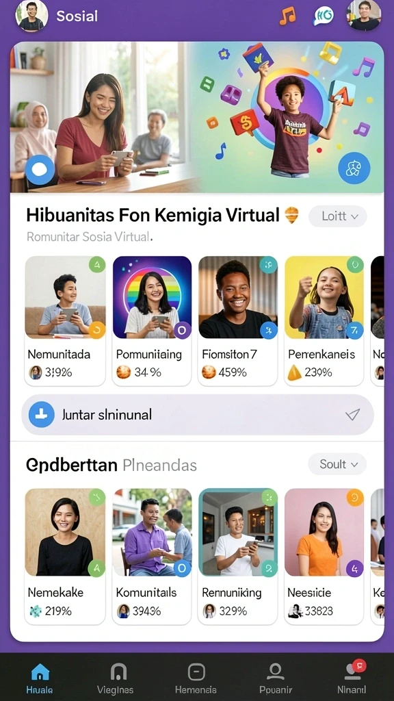 Karakter yang dapat dikustomisasi dan unik.