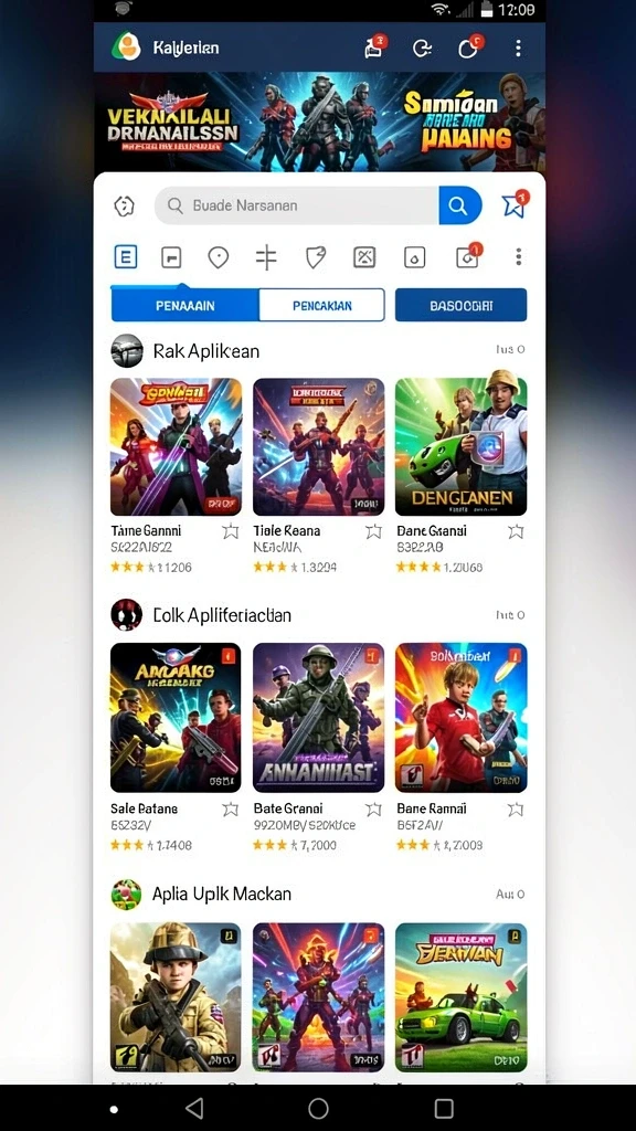Screenshot memperlihatkan fitur bonus yang menguntungkan.