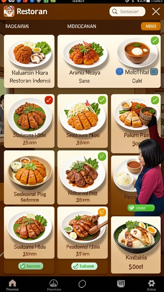 Karakter-karakter yang colorful dan unik.