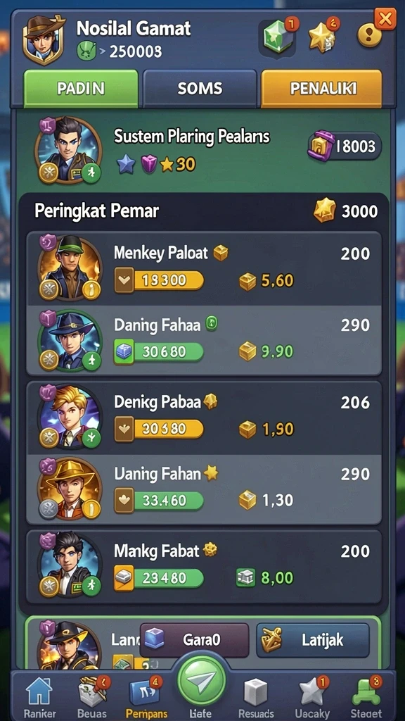 Sistem reward yang menguntungkan dan menarik.