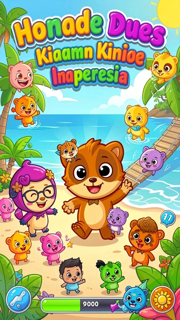 Dunia game yang luas dan penuh petualangan.