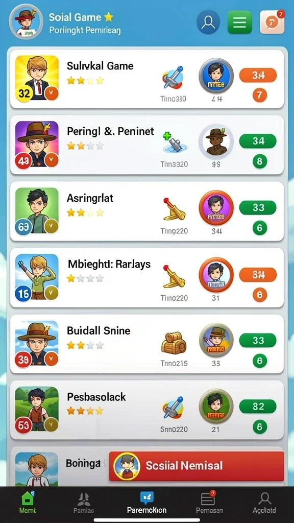 Mode permainan yang bervariasi dan menarik.