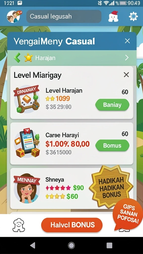 Tampilan awal game yang menarik.