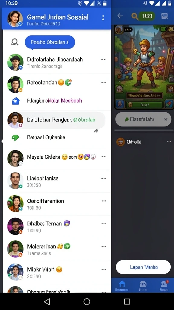 Screenshot menampilkan antarmuka permainan yang menarik.