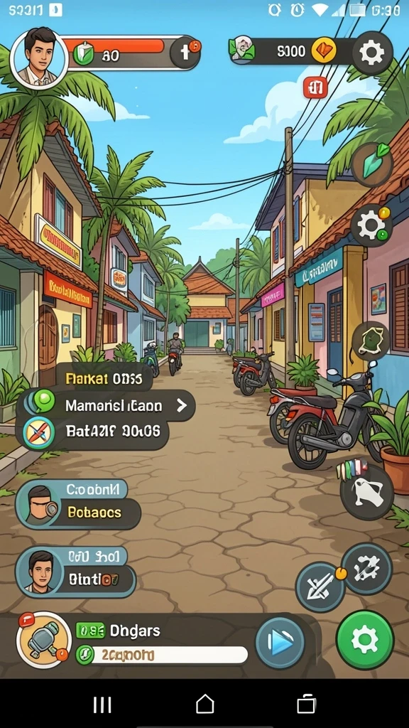 Tampilan menu utama yang menarik dan intuitif.