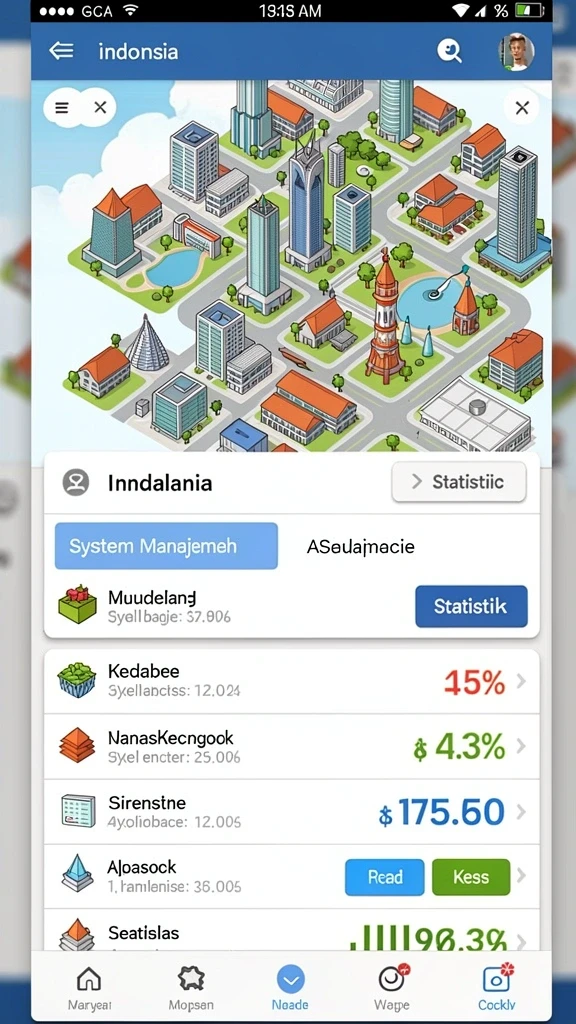 Tampilan antarmuka yang intuitif dan modern.