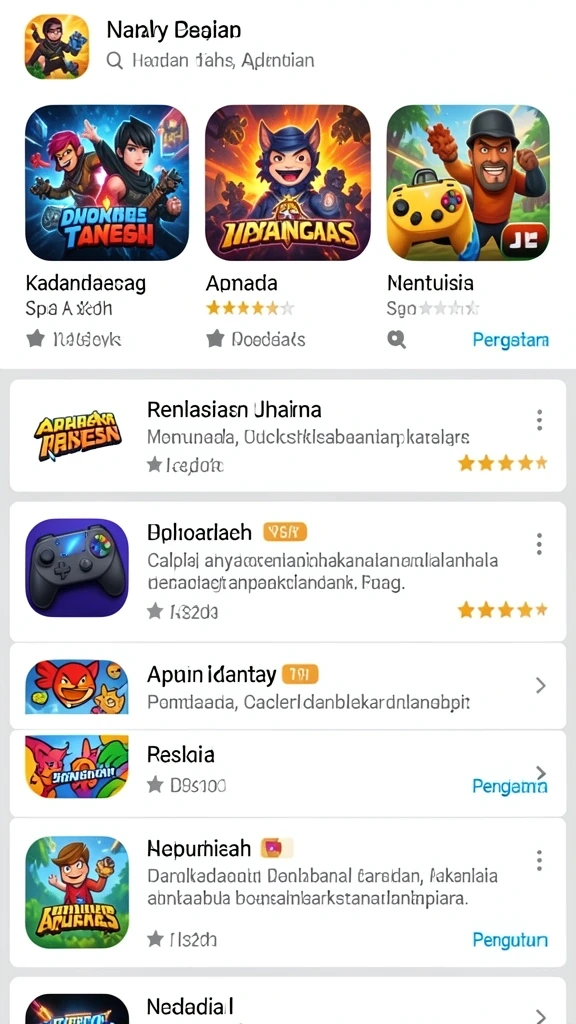 Tampilan grafik yang memukau di level pertama.